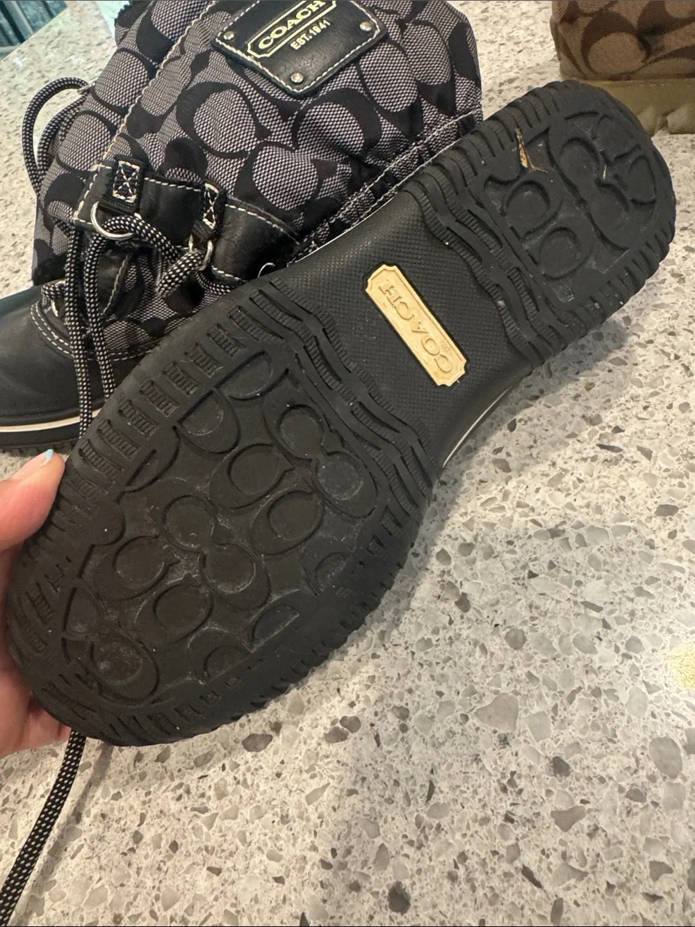 Coach snow lace